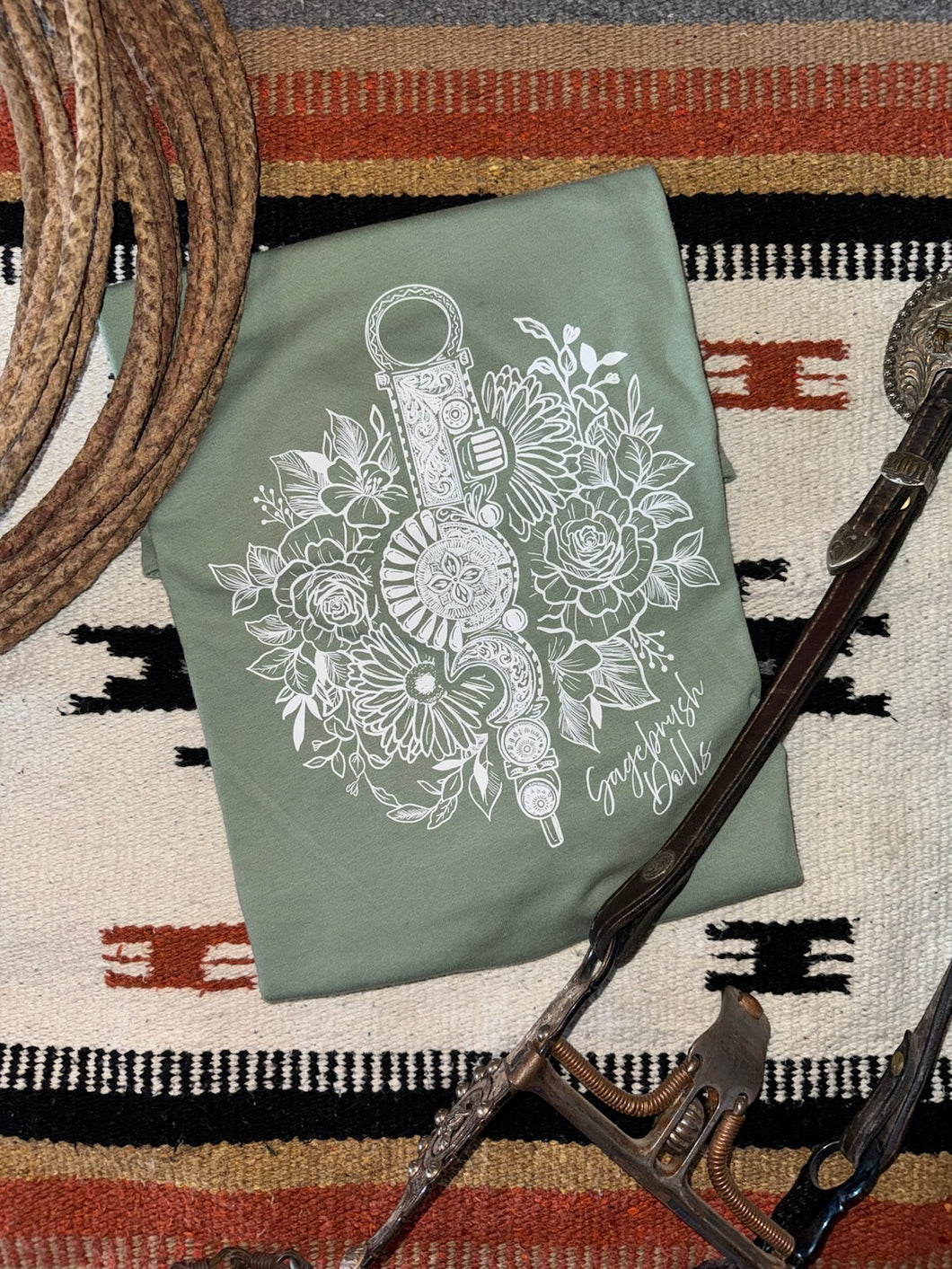 Bit & Flowers Sage Green