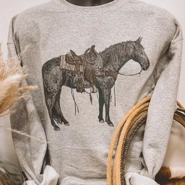 Blue Roan Pony Sweatshirt