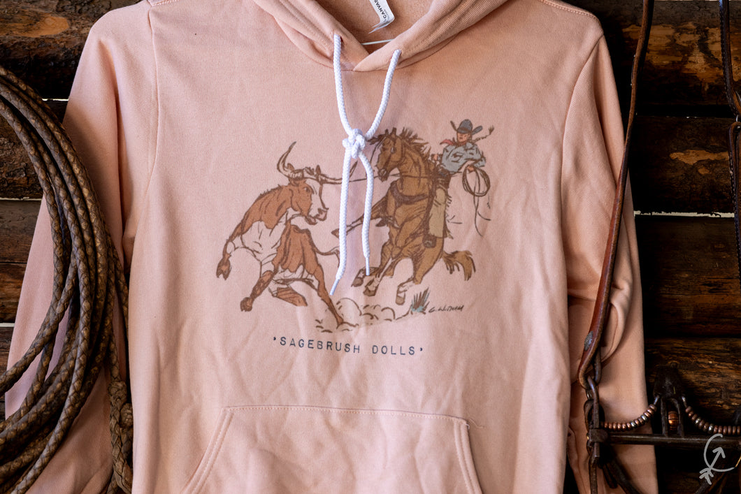 Cowgirl Peach Hoodie