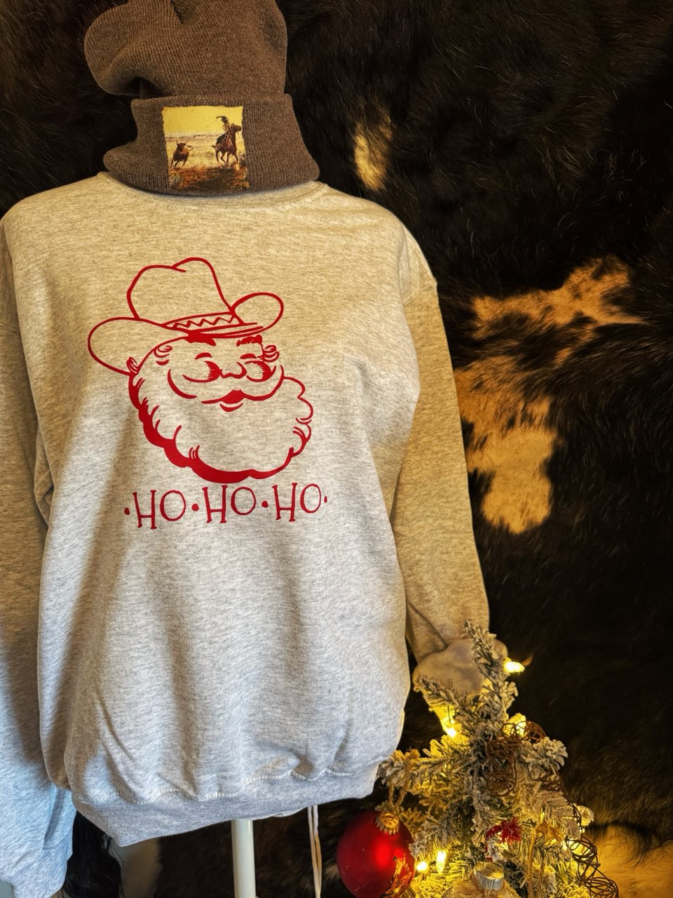 Ho Ho Ho Cowboy Santa 3 Colors