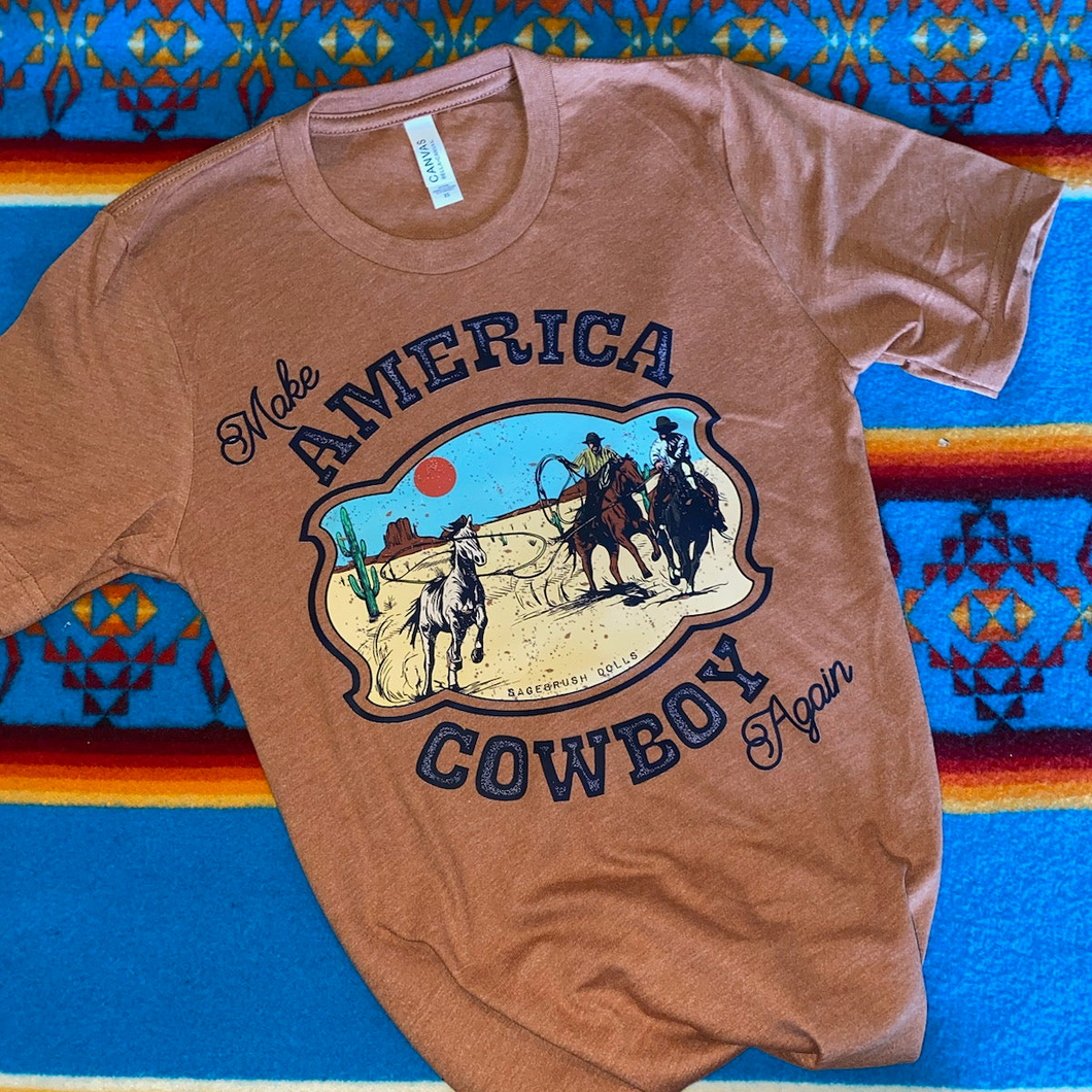 Make America Cowboy Again Horse Roping