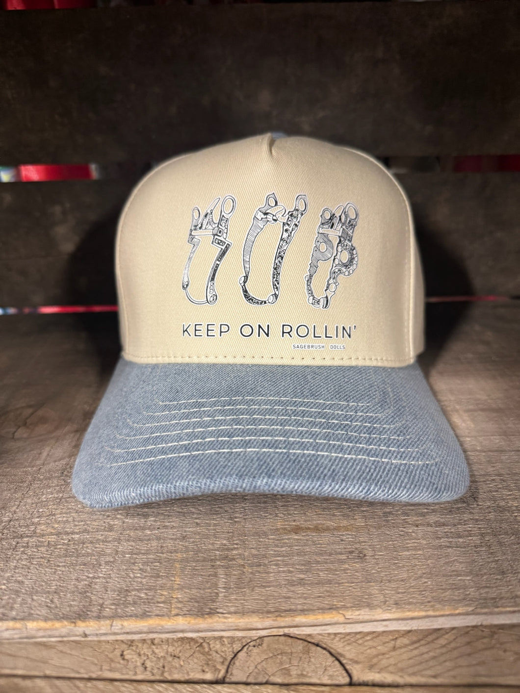 Keep on Rollin Tan Crown
